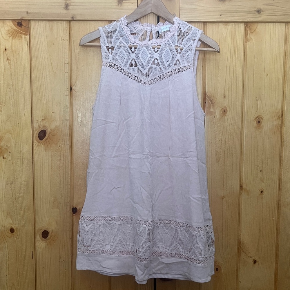 Altar’d State Boho Sleeveless Light Pink Tunic/Dress